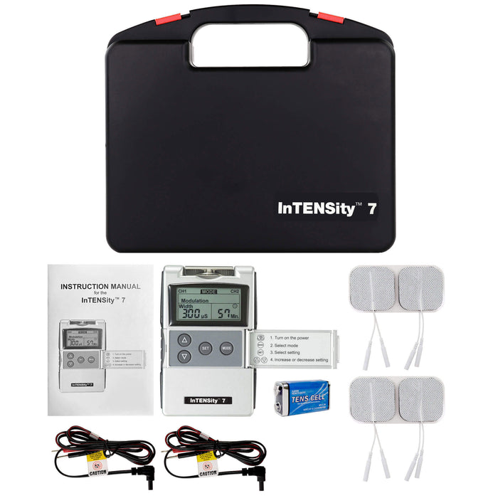InTENSity 7 black case with all accessories
