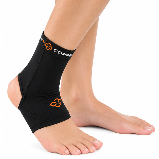 Copper 88 ankle compression sleeve in use 
