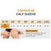 Size guide for Copper88 compression sleeve 