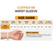 Copper88 wrist compression sleeve size guide