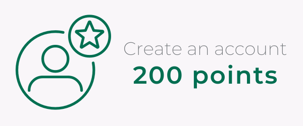 200 points create an account