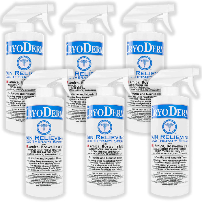 CryoDerm™ Cold Therapy Spray for Professional Massage & Therapy Clinics 16 oz
