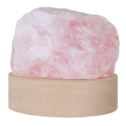 Crystal Aura Rose Quartz Healing Lamp out of box 