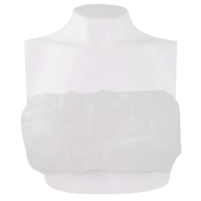 Disposable Non Woven Bra White on mannequin top