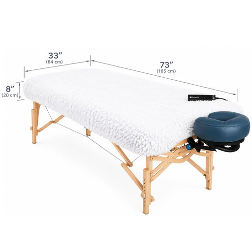 Dimensions of Earthlite DLX Digital Massage Table Warmer with controller