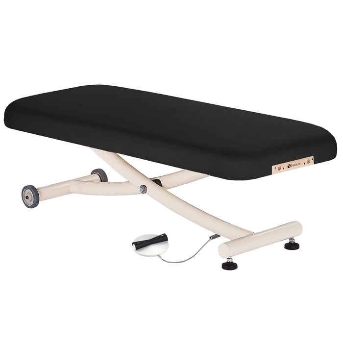 Earthlite Ellora Vista Electric Lift Flat Top Massage Treatment Table Black with foot pedal