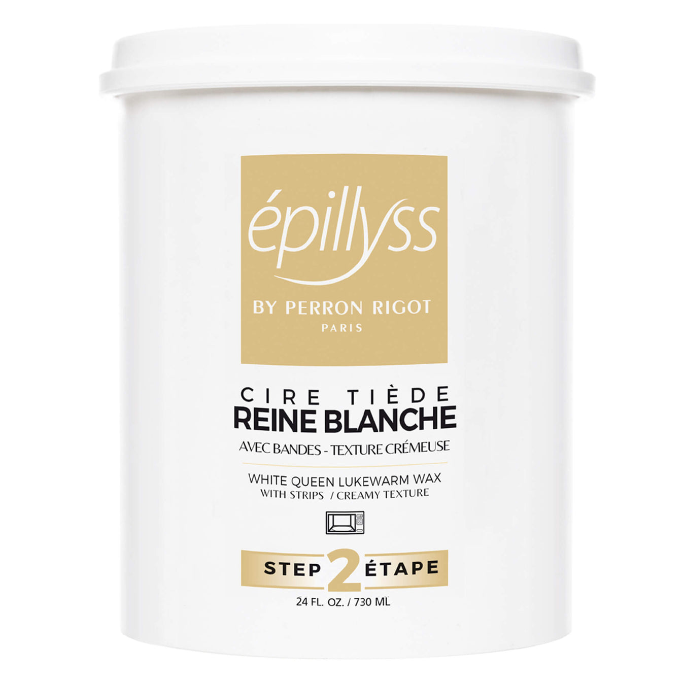 24oz Epillyss White Queen Lukewarm Depilatory canister 