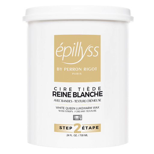 24oz Epillyss White Queen Lukewarm Depilatory canister 