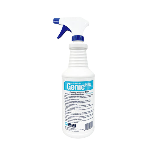 Germiphene Genie Plus massage table spray cleaner, 1L bottle with sprayer