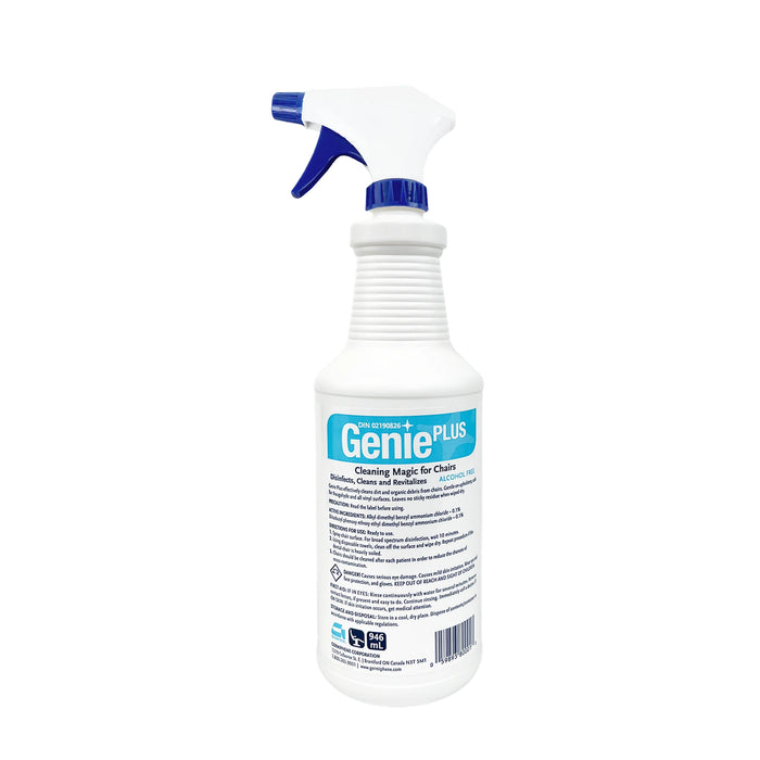Germiphene Genie Plus massage table spray cleaner, 1L bottle with sprayer