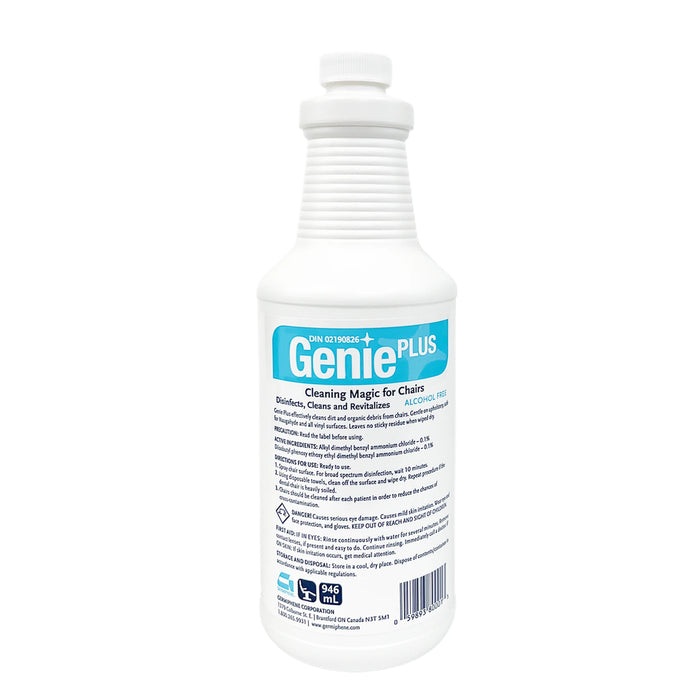 Germiphene Genie Plus massage table spray cleaner, 1L bottle without sprayer