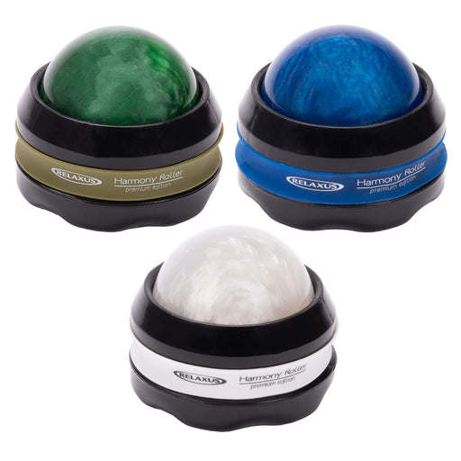 Harmony Massage Roller 3 available colours White Green Blue
