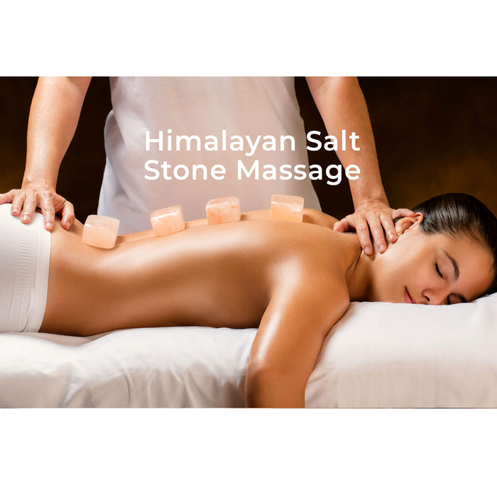 Himalayan Salt Stone Massage Online Course - salt stones on models back