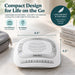 HoMedics SoundSpa Rejuvenate portable sound machine dimensions 6.5 x 5.2 inches