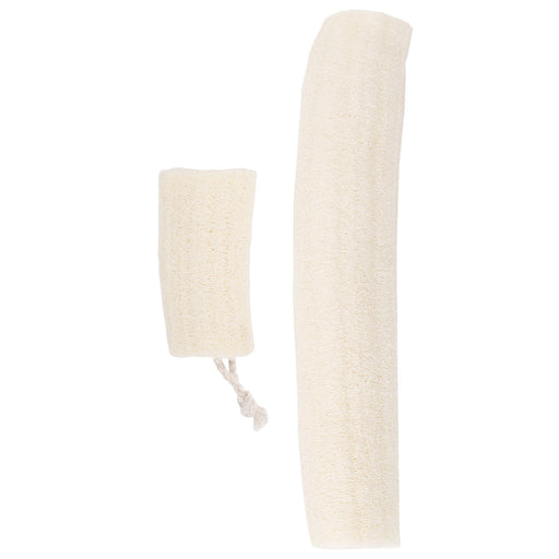 Two different sizes of the loofah natural sponges