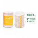 MKO Elastic Bandages size Small with dimensions