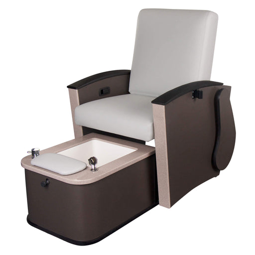 Mystia Manicure Pedicure chair with plumbed hydrotherapy tub