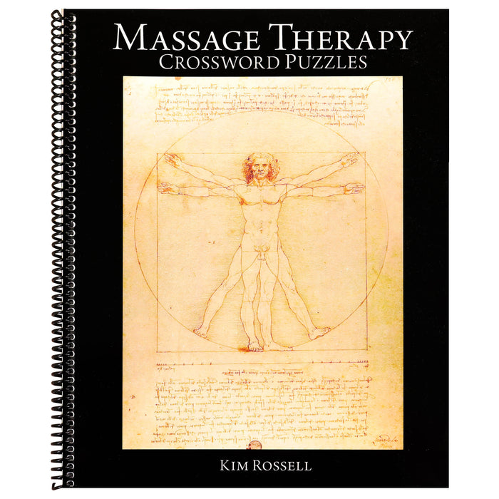 Massage Therapy Crossword Puzzle Book front cover