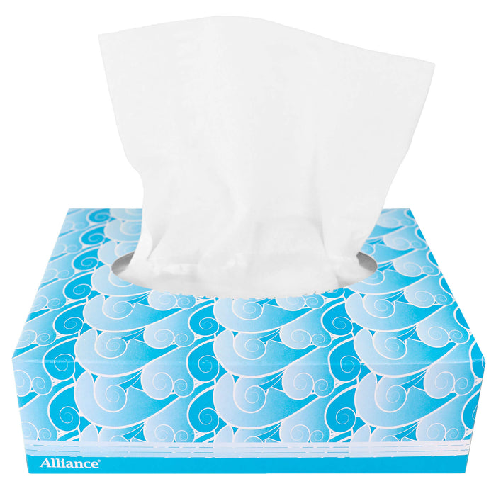 Mini Wipe Facial Tissues open with tissue pulled up 