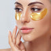 Mond Sub Gold Collagen Eye mask under the eyes of female model