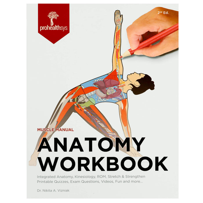 Front cover of Muscle Manual Anatomy workbook 