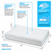 ObusForme contoured memory foam pillow with high-low design and medium support