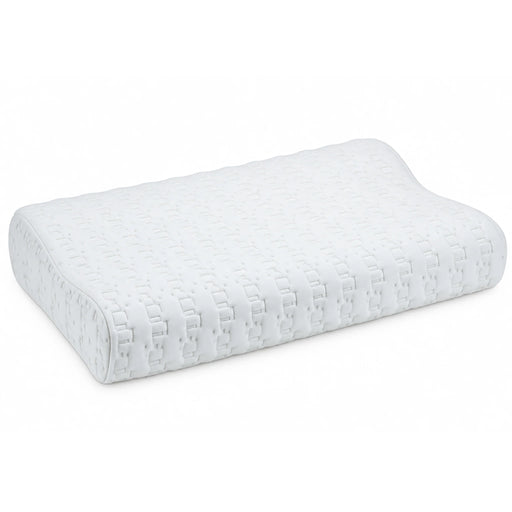 ObusForme Comfort Sleep contoured memory foam pillow with breathable white cover