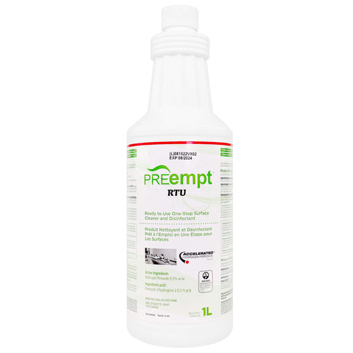 1 lt PREempt RTU Surface Disinfectant bottle 