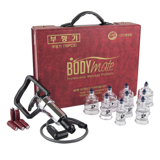 Professional Cupping Set 19 pc case, gun, cupping cups out of case