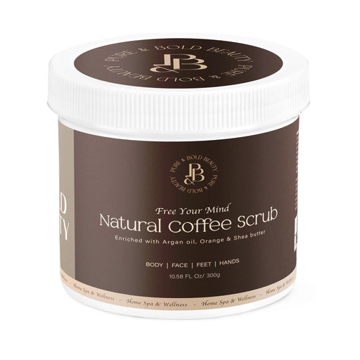 Pure and Bold Natural Coffee Scrub for the spa at home experience