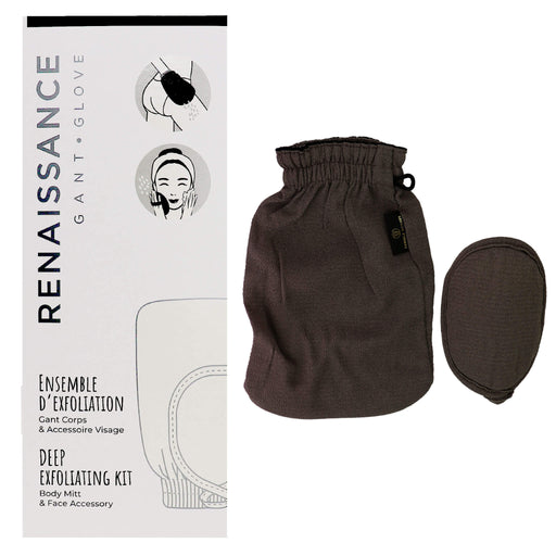 Renaissance Deep Exfoliating kit beside packaging Urban Grey