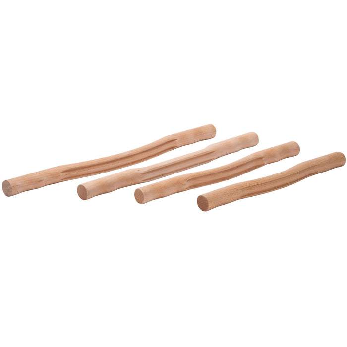 Natural Wood Gua Sha Scraping Sticks set of 4 side by side
