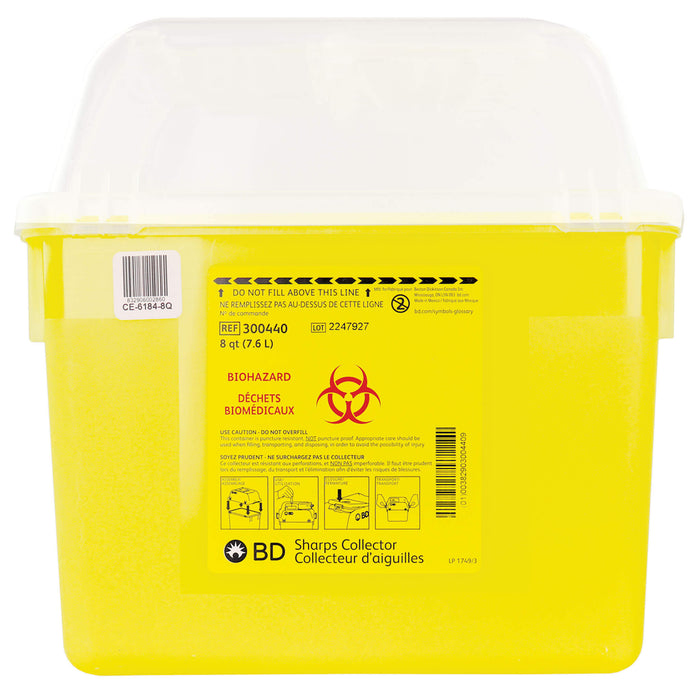 8qt Sharps Container yellow