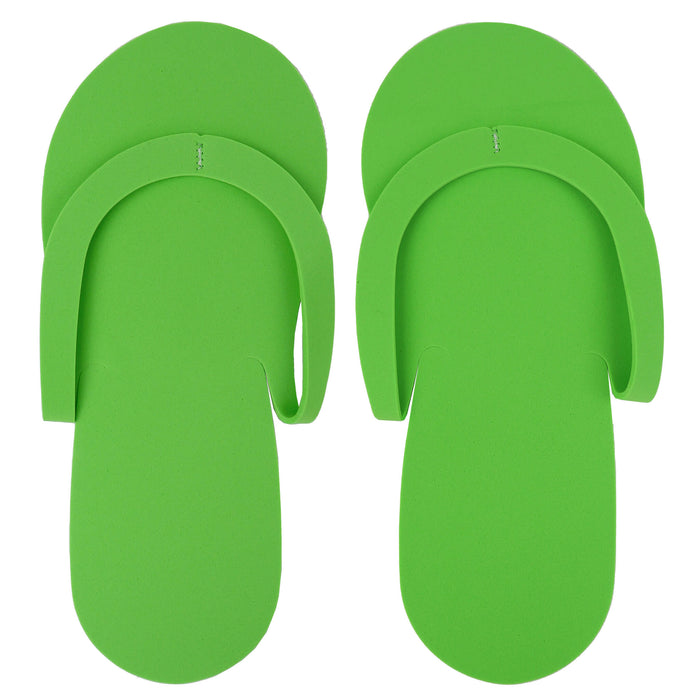 Disposable spa slippers green