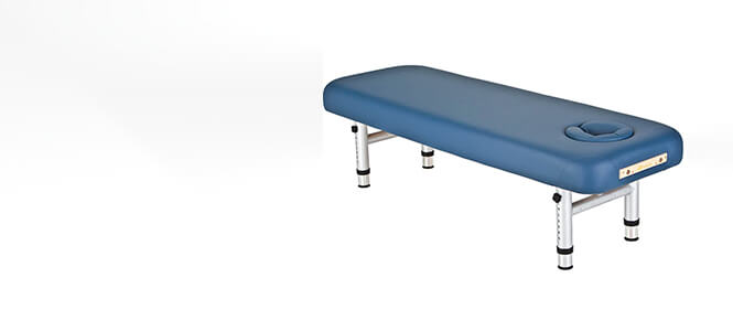 Earthlite Yosemite treatment table in the colour Mystic Blue