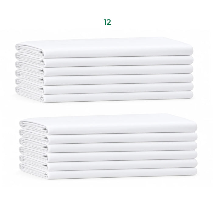 T200 Percale Flat Twin Bed Sheets 72x108