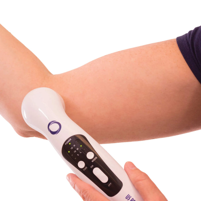 US Pro 2000 Portable Therapeutic Ultrasound Device in use on patient's arm