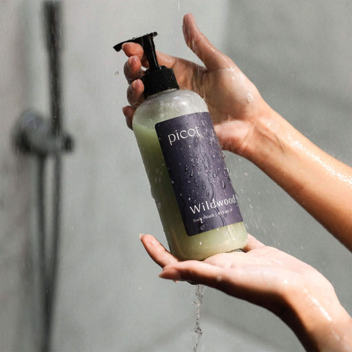 Wildwood scented body wash from Picot Collective