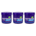 Three identical jars of Nature's Kiss Anti-Flamme Everyday soothing natural cream 90g arranged side by side on a plain white background.