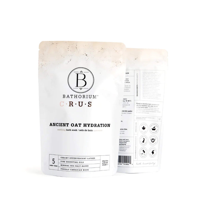 Bathorium Ancient Oat Hydration Crush Bath Soak 600g five bath size