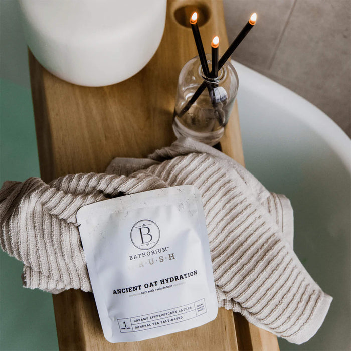 Bathorium Ancient Oat Hydration Crush Bath Soak for spa at home self care