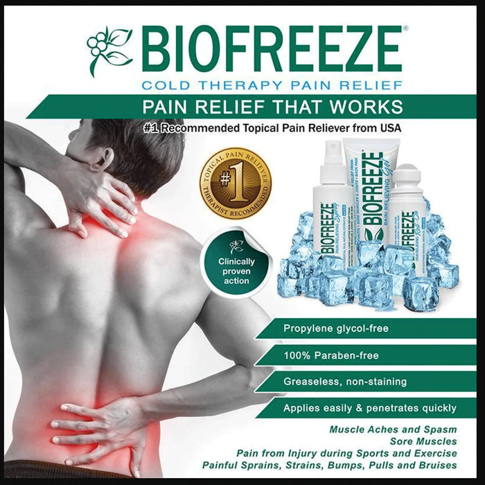 Biofreeze Professional Roll On 3oz (89ml)
