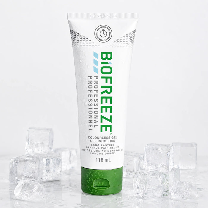 3Tubes of Biofreeze Professional Cooling Gel Tube 118 mL Clinical Menthol Pain Relief Gel
