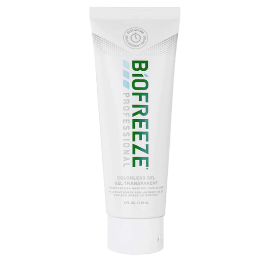 Biofreeze professional gel tube on a white background
