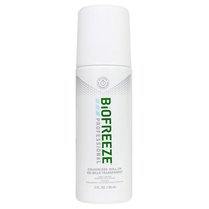 Biofreeze professional roll-on on a white background