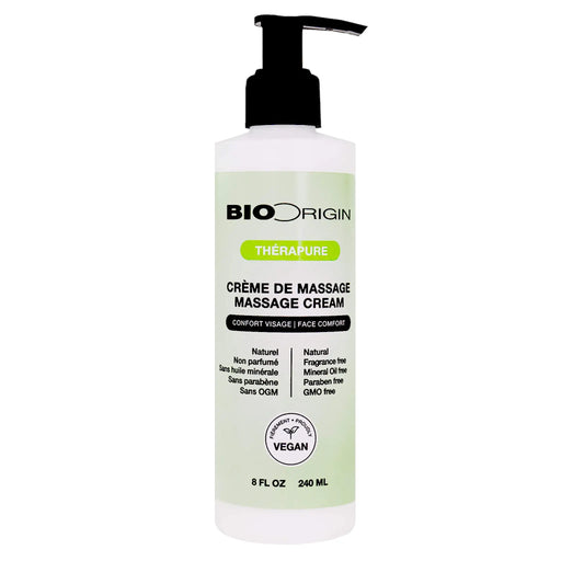 Biodermin massage cream 8 oz bottle on a white background