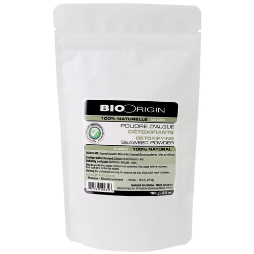 BioOrigin Detoxifying Seaweed Powder 100g package on white background