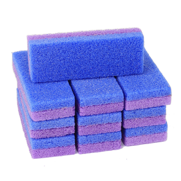Stack of  10 blue and purple Body Best disposable pumice bars 