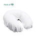 10 pack of BodyBest Microfiber Seamless Massage Face cradle coves in white color
