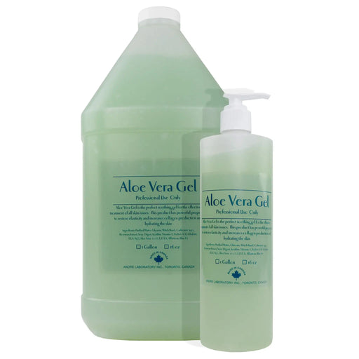 Two bottles of Aloe Vera Gel on a white background